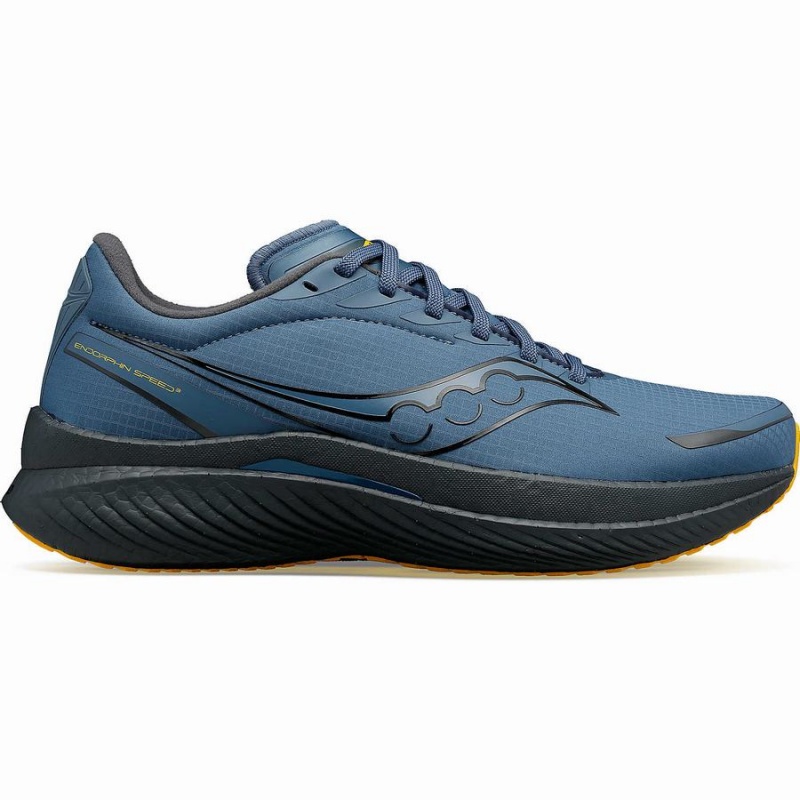 Blue Saucony Endorphin Speed 3 RUNSHIELD Men\'s Running Shoes | Philippines S47318-F65