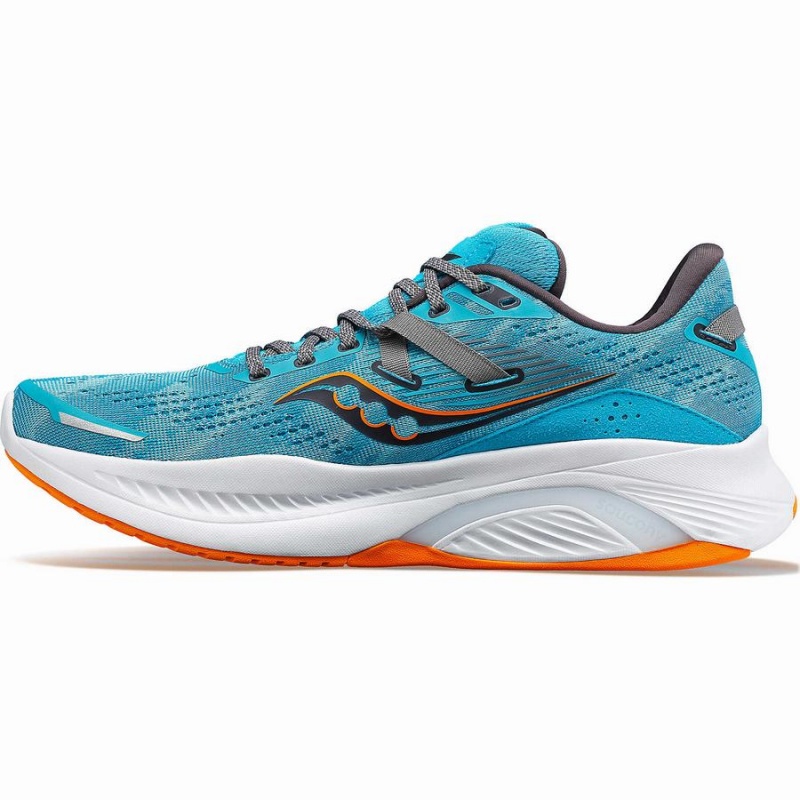 Blue Saucony Guide 16 Wide Men's Running Shoes | Philippines S21948-G29