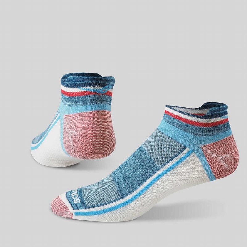 Blue Saucony Inferno Liteweight 3-Pack Women's Socks | Philippines S02793-Z03