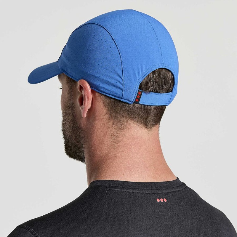 Blue Saucony Outpace Men's Hats | Philippines S90371-U39