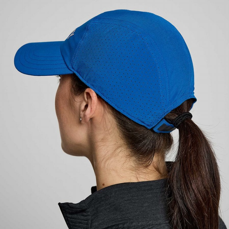 Blue Saucony Outpace Women's Hats | Philippines S71639-K08