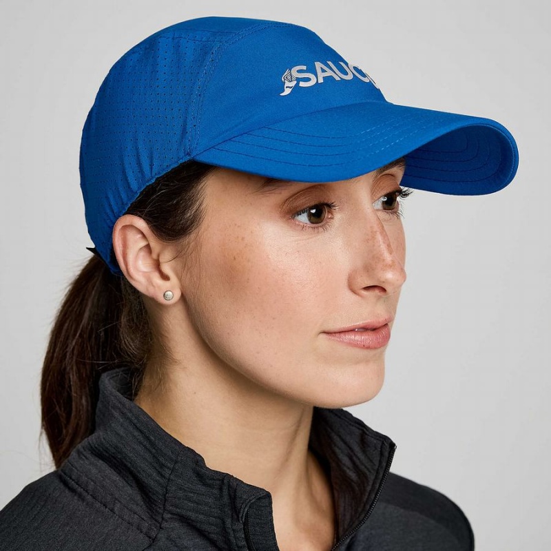 Blue Saucony Outpace Women\'s Hats | Philippines S71639-K08