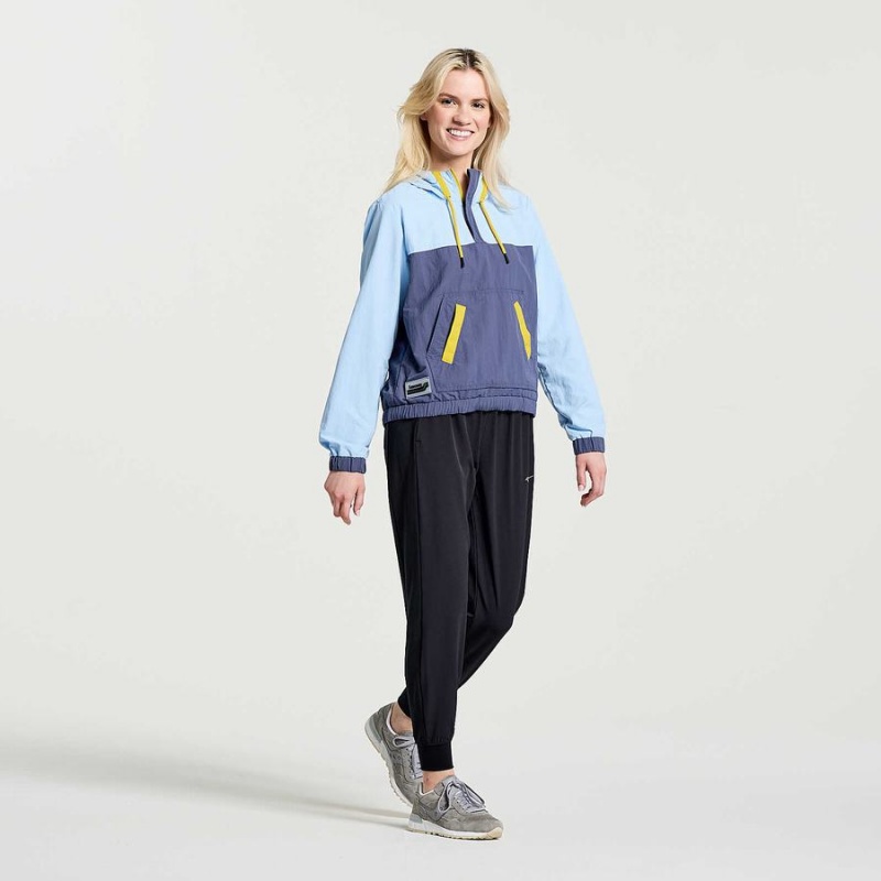 Blue Saucony Rested Anorak Women's Tops | Philippines S54761-L91