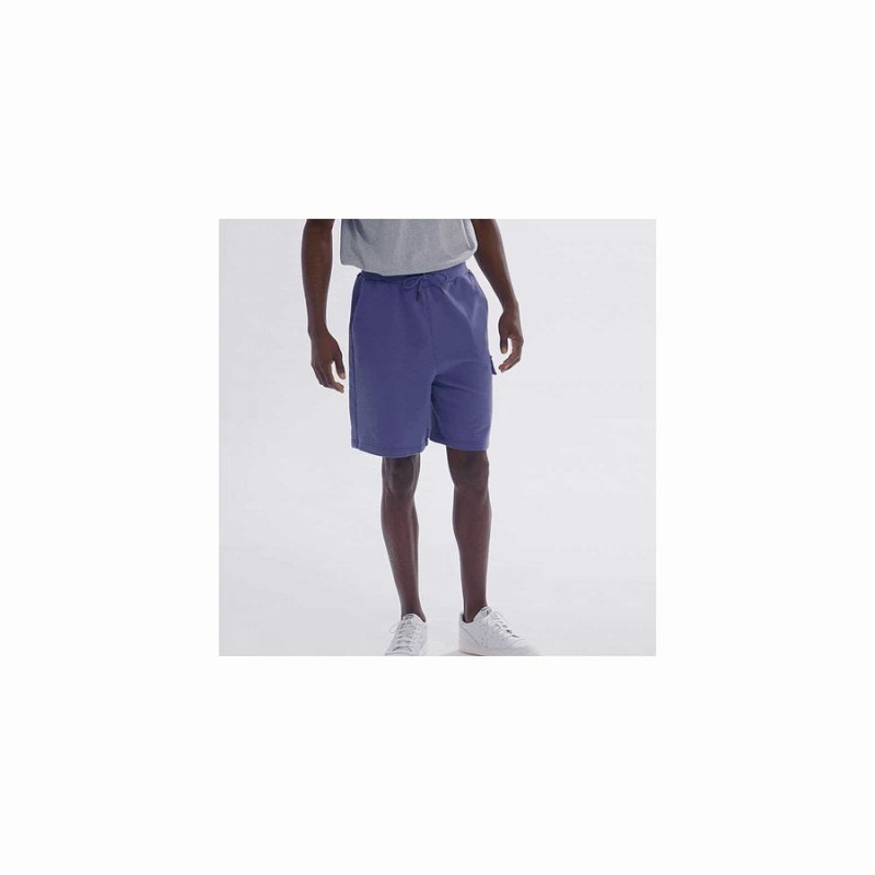 Blue Saucony Rested Sweat Men's Shorts | Philippines S73689-V12