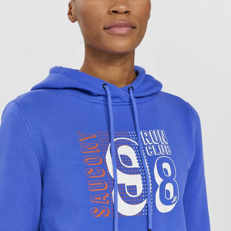 Blue Saucony Rested Women's Hoodie | Philippines S50316-Z80