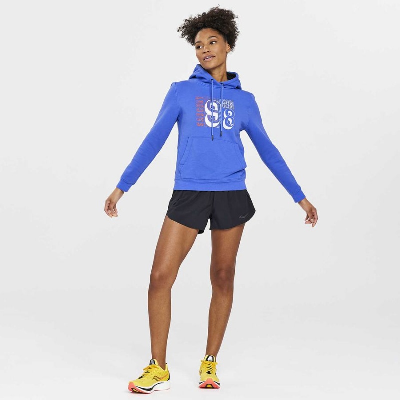 Blue Saucony Rested Women's Hoodie | Philippines S50316-Z80