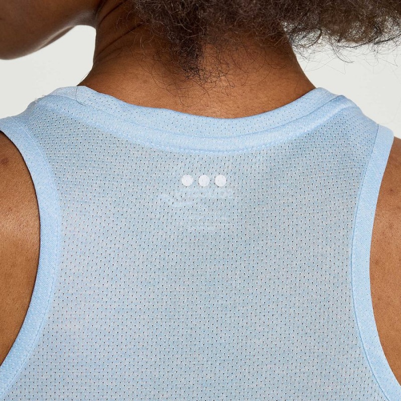 Blue Saucony Stopwatch Singlet Women's Tank Top | Philippines S38697-Y54