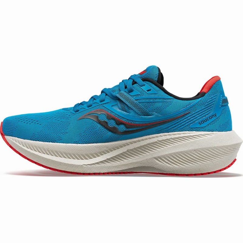 Blue Saucony Triumph 20 Men's Running Shoes | Philippines S63215-F02