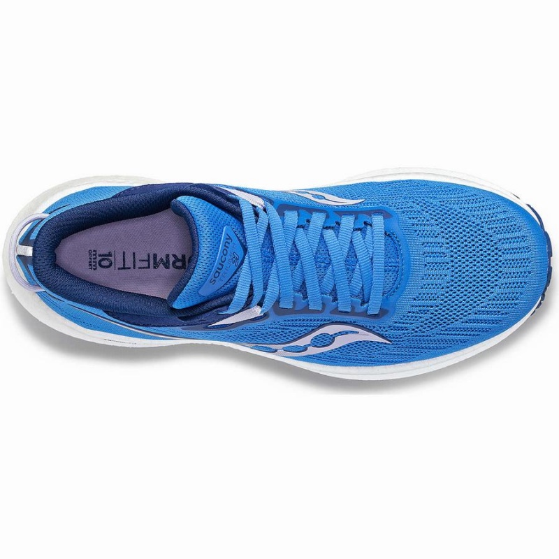 Blue Saucony Triumph 21 Women's Running Shoes | Philippines S12308-S48