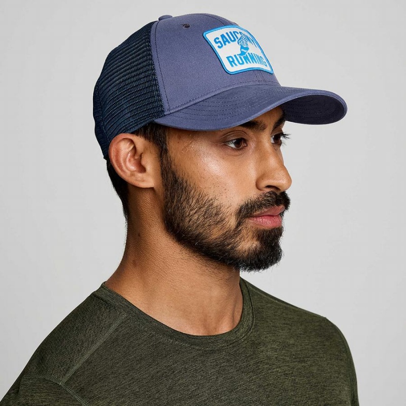 Blue Saucony Trucker Men\'s Hats | Philippines S56901-L26