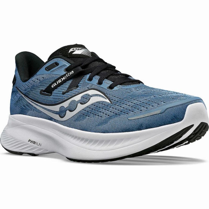 Blue / Black Saucony Guide 16 Men's Running Shoes | Philippines S63159-A83