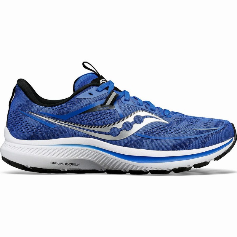 Blue / Black Saucony Omni 21 Men\'s Running Shoes | Philippines S12095-E70