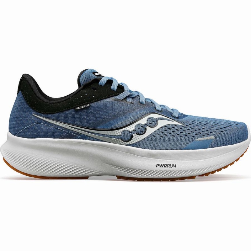 Blue / Black Saucony Ride 16 Men\'s Running Shoes | Philippines S41806-V36