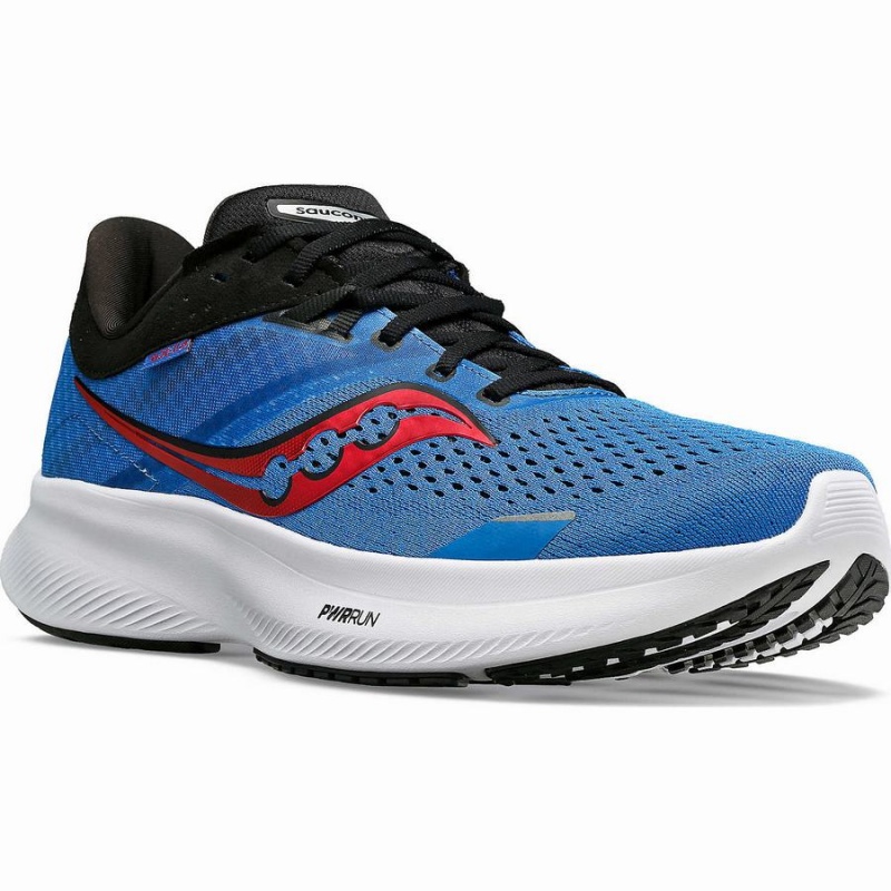 Blue / Black Saucony Ride 16 Men's Running Shoes | Philippines S18350-B68