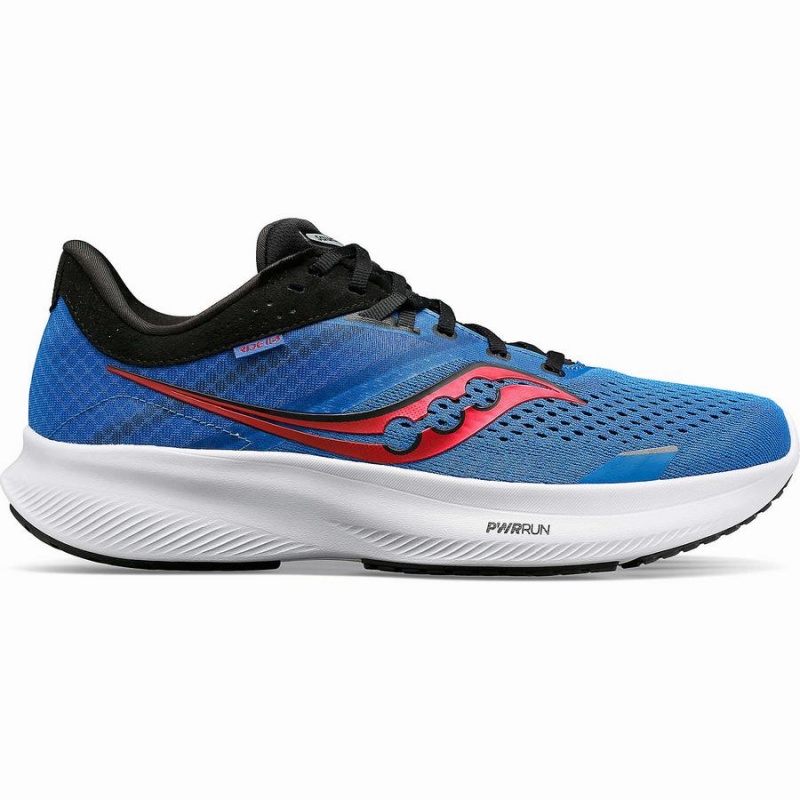 Blue / Black Saucony Ride 16 Men\'s Running Shoes | Philippines S18350-B68