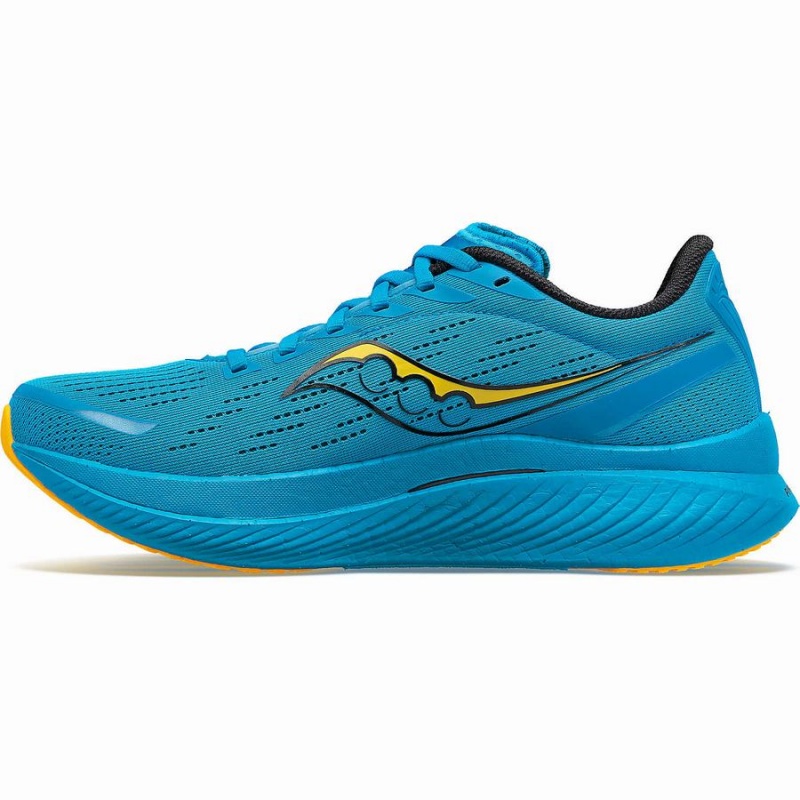 Blue / Gold Saucony Endorphin Speed 3 Men's Running Shoes | Philippines S65793-R52