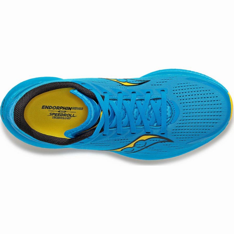 Blue / Gold Saucony Endorphin Speed 3 Men's Running Shoes | Philippines S65793-R52