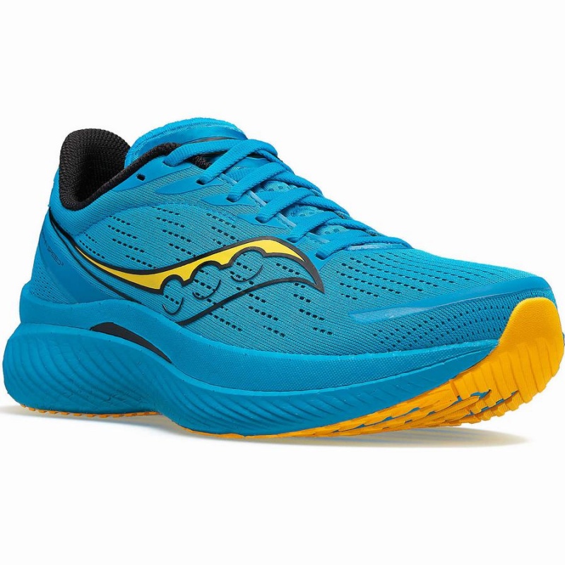 Blue / Gold Saucony Endorphin Speed 3 Men's Running Shoes | Philippines S65793-R52