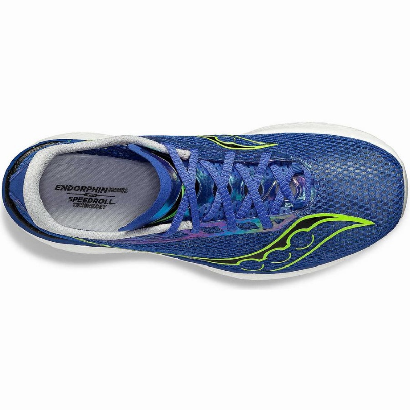 Blue / Green Saucony Endorphin Pro 3 Men's Running Shoes | Philippines S79612-T78