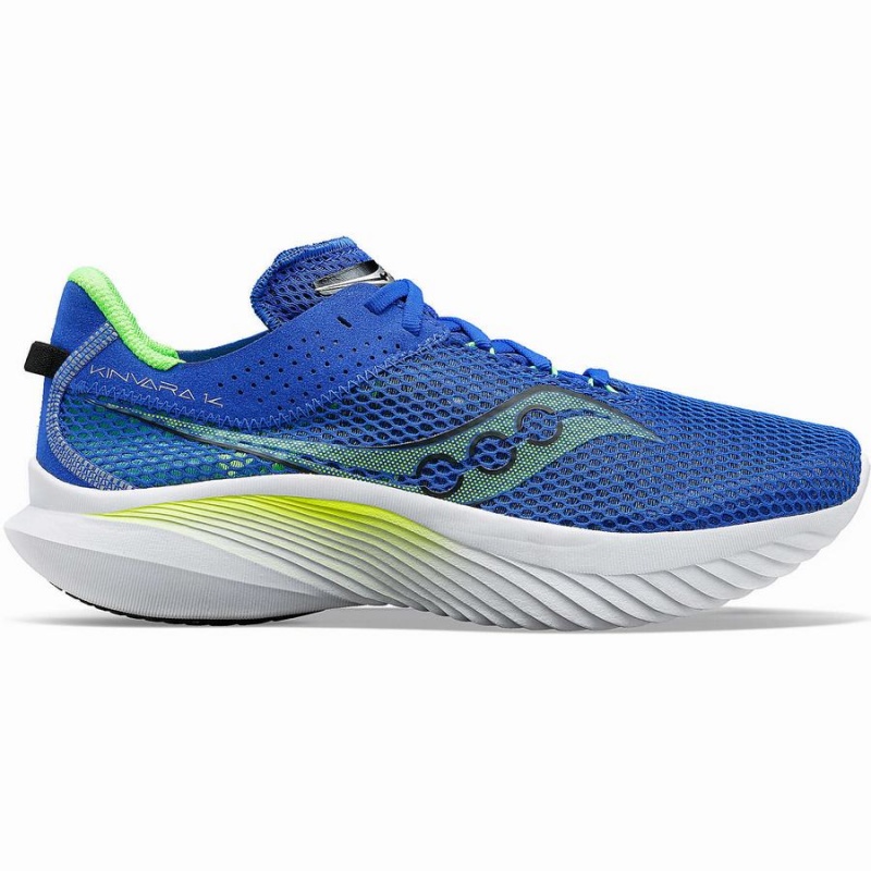 Blue / Green Saucony Kinvara 14 Men\'s Running Shoes | Philippines S89471-T47