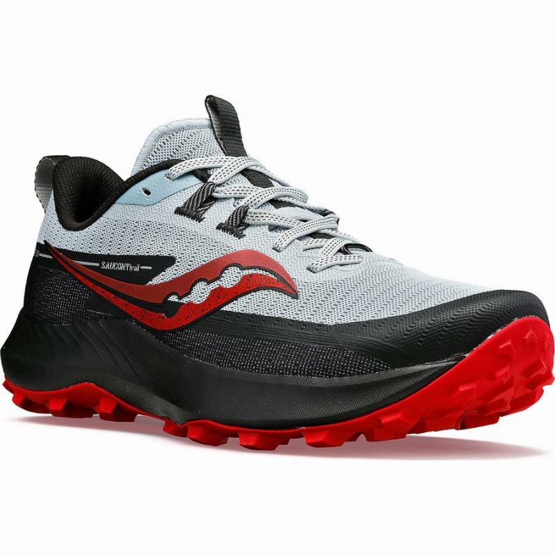 Blue / Red Saucony Peregrine 13 Men's Running Shoes | Philippines S82950-P35