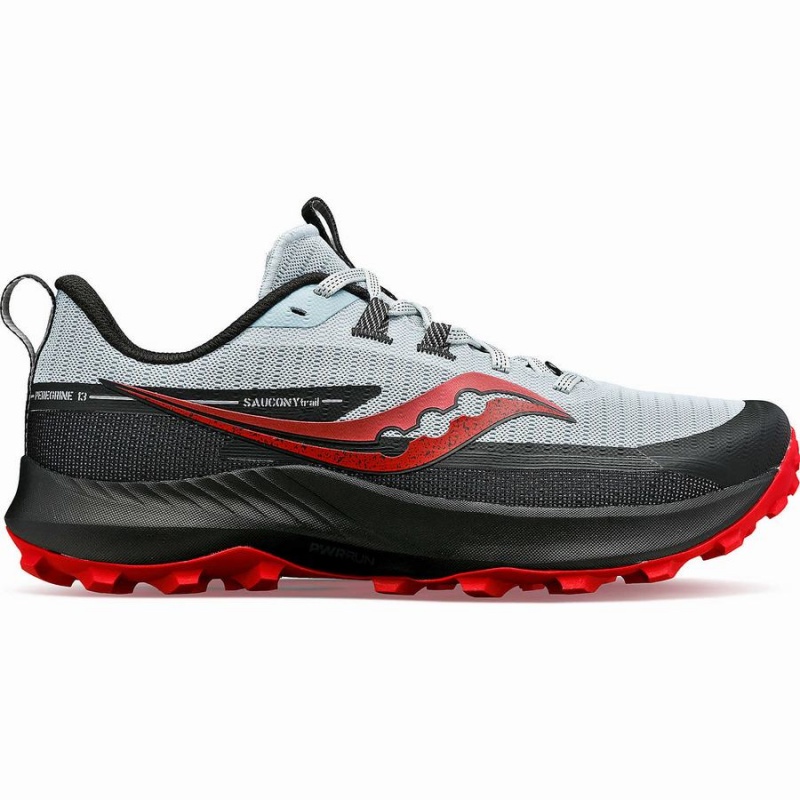 Blue / Red Saucony Peregrine 13 Men\'s Running Shoes | Philippines S82950-P35