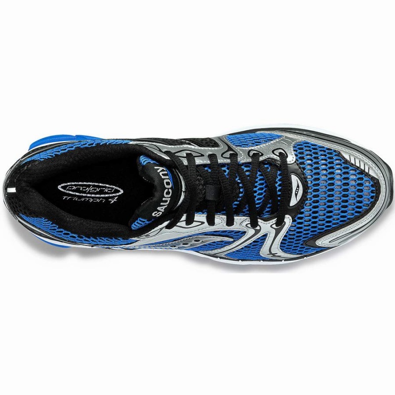 Blue / Silver Saucony ProGrid Triumph 4 Men's Sneakers | Philippines S82159-V20