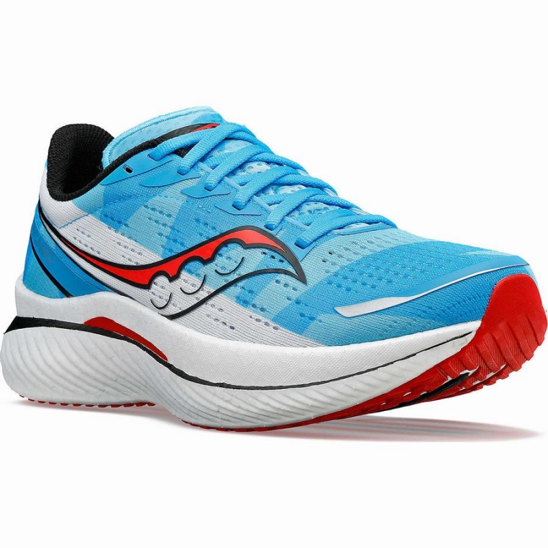 Blue / White / Red Saucony Chicago Endorphin Speed 3 Women's Running Shoes | Philippines S98145-Z06