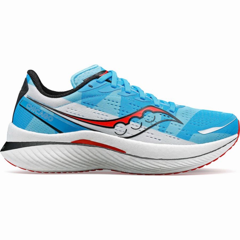 Blue / White / Red Saucony Chicago Endorphin Speed 3 Women\'s Running Shoes | Philippines S98145-Z06