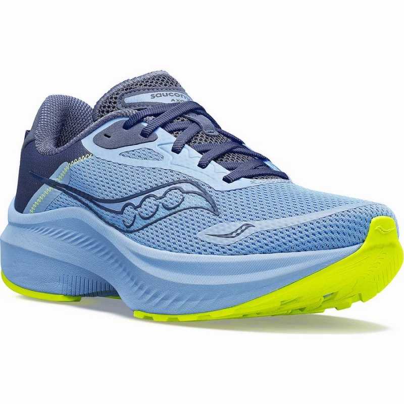 Blue / Yellow Saucony Axon 3 Women's Running Shoes | Philippines S81729-X25