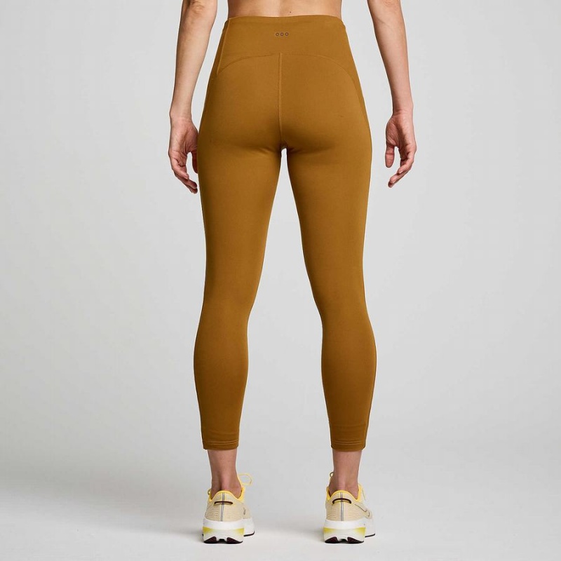 Brown Saucony Fortify Viz Women's Tight | Philippines S01236-K73