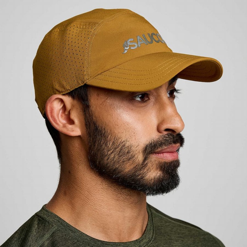 Brown Saucony Outpace Men\'s Hats | Philippines S98213-X51