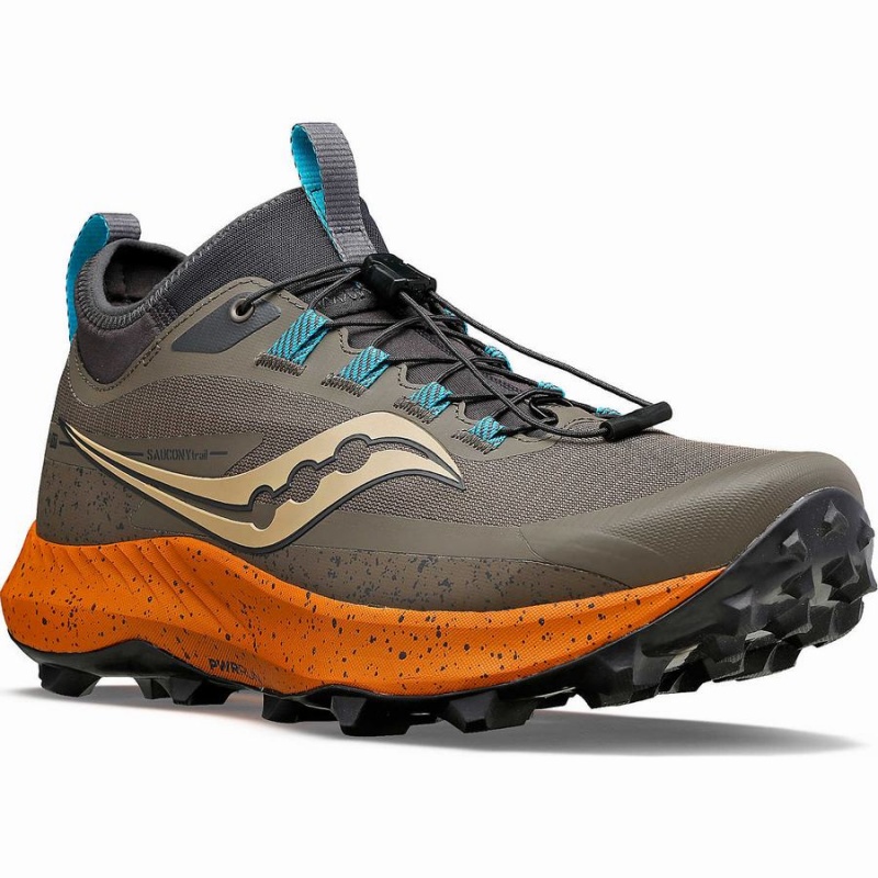 Brown Saucony Peregrine 13 ST Men's Trail Running Shoes | Philippines S30427-R82