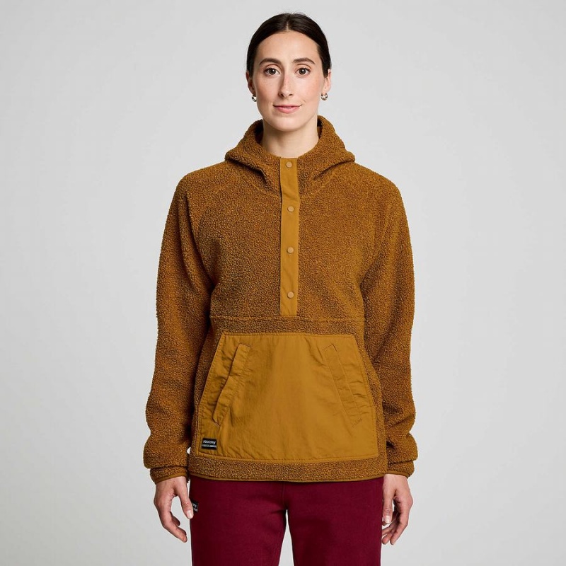 Brown Saucony Recovery Sherpa Men's Pullover | Philippines S34802-Z91