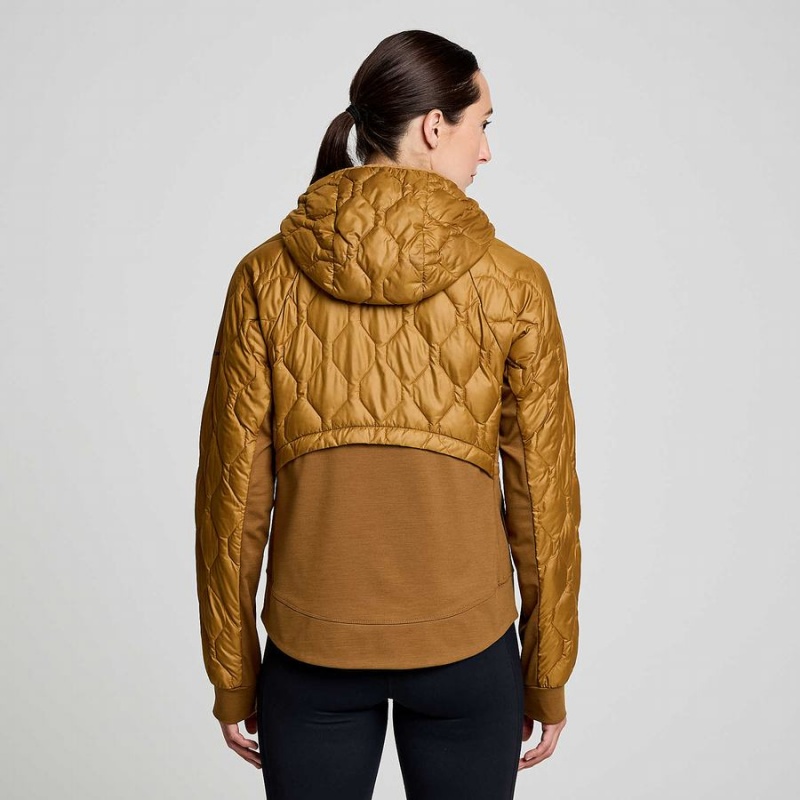 Brown Saucony Solstice Oysterpuff Women's Jackets | Philippines S91502-G40