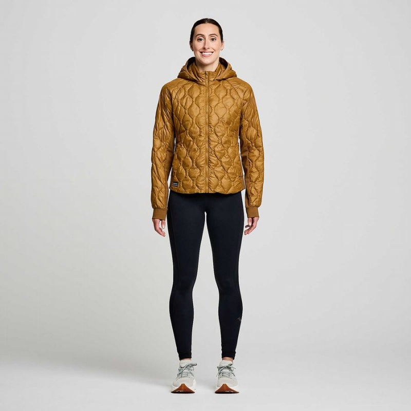 Brown Saucony Solstice Oysterpuff Women's Jackets | Philippines S91502-G40