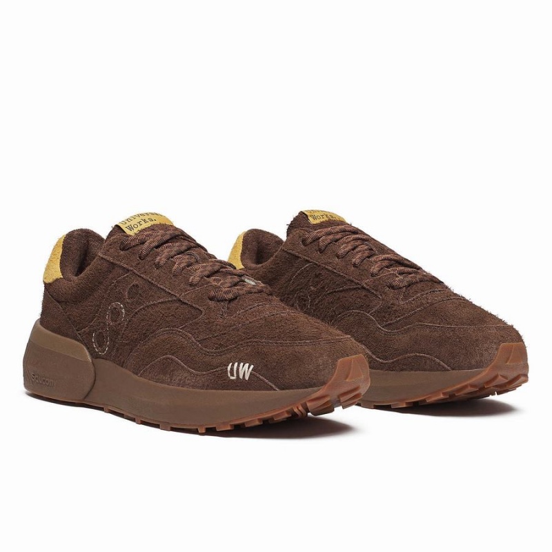 Brown Saucony X Universal Works Jazz NXT Men's Sneakers | Philippines S51496-A90