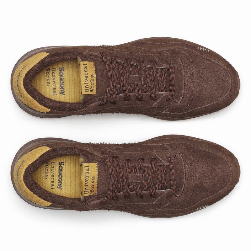 Brown Saucony X Universal Works Jazz NXT Men's Sneakers | Philippines S51496-A90