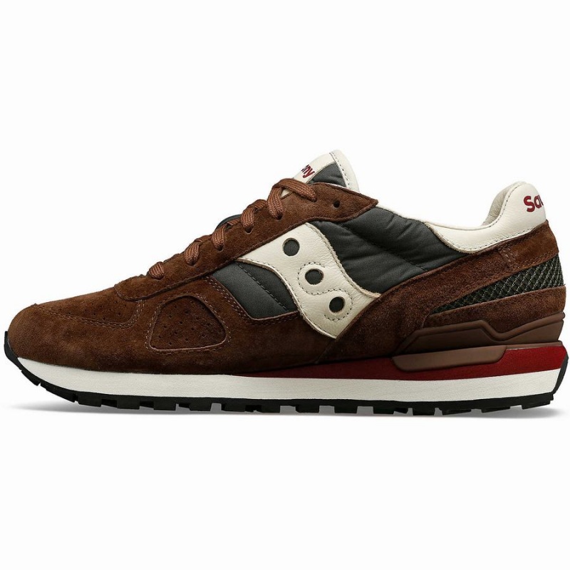 Brown / Green Saucony Shadow Original Premium Women's Sneakers | Philippines S60813-P15