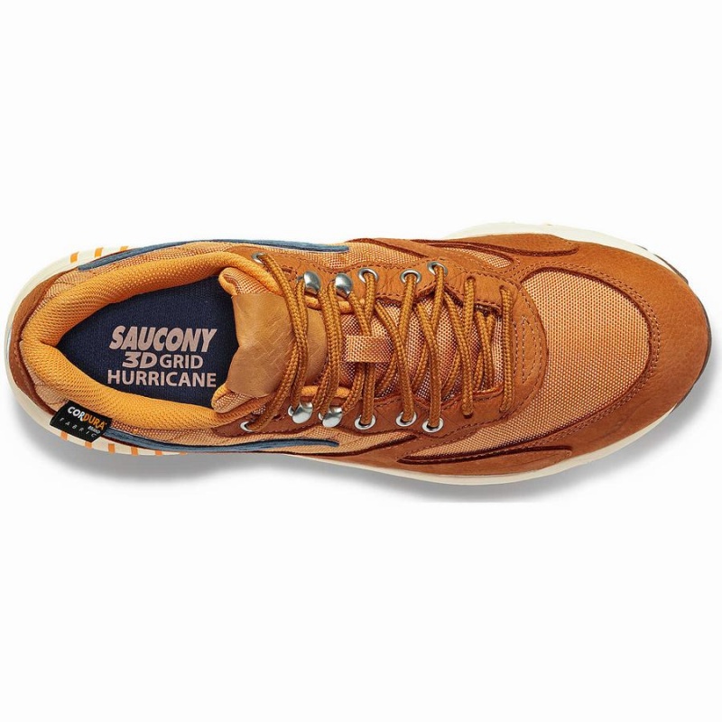 Brown / Red Saucony 3D Grid Hurricane Endless Knot Women's Sneakers | Philippines S36987-M19