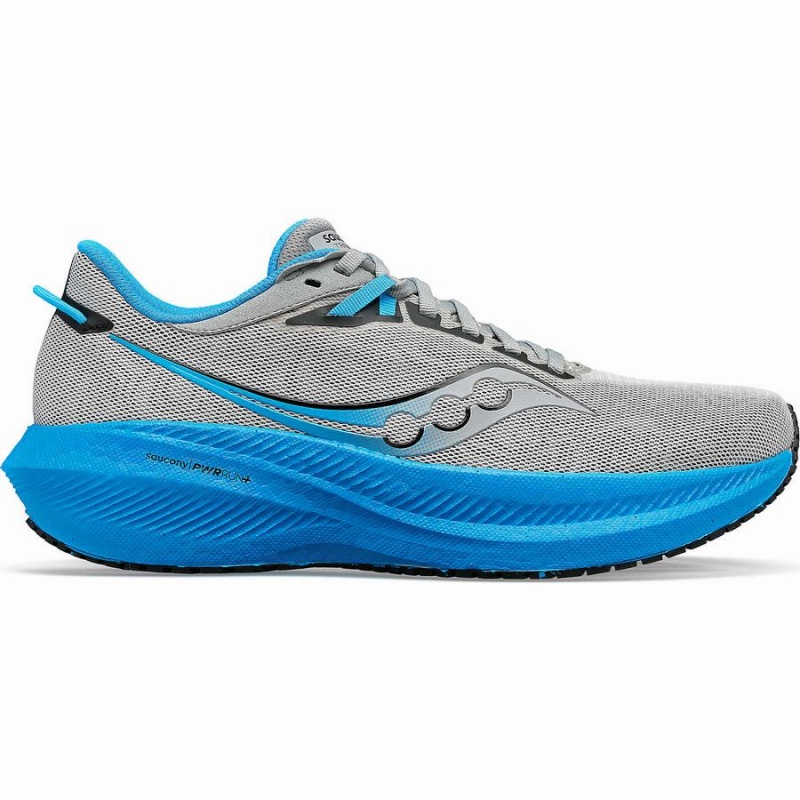 Bule Silver Saucony Triumph 21 Men\'s Running Shoes | Philippines S14590-F24