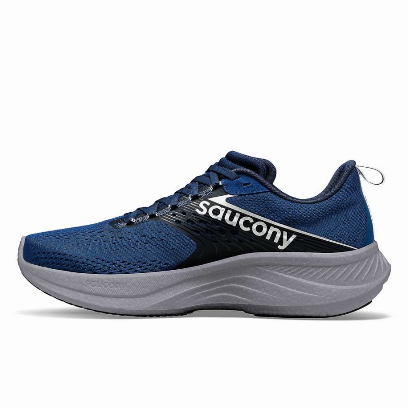 Bule / Silver Saucony Ride 17 Men's Running Shoes | Philippines S29105-B03