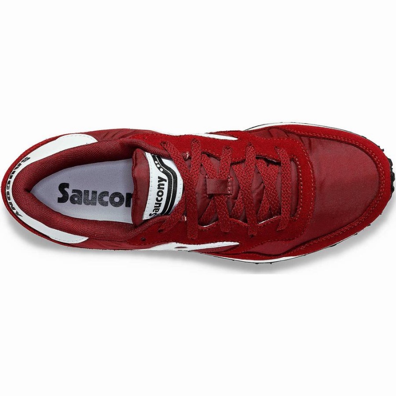 Burgundy / White Saucony DXN Trainer Men's Sneakers | Philippines S89163-X51