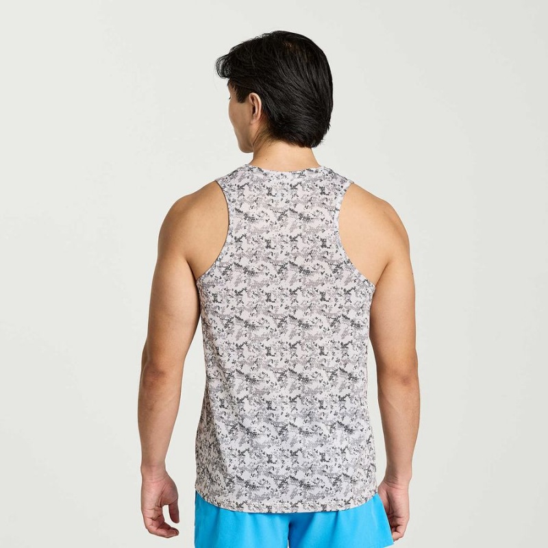 Camo Saucony Stopwatch Graphic Singlet Men's Tank Top | Philippines S80625-L47