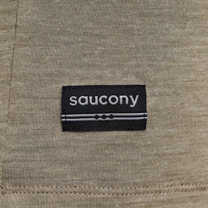 Coffee Saucony Peregrine Merino Long Sleeve Men's T Shirts | Philippines S59217-G48