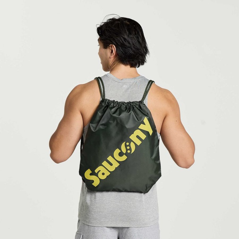 Dark Green Saucony String Men\'s Bags | Philippines S17682-T24