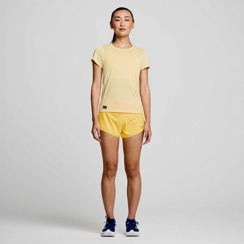 Glow Saucony Stopwatch Short Sleeve Women's T Shirts | Philippines S60379-F92