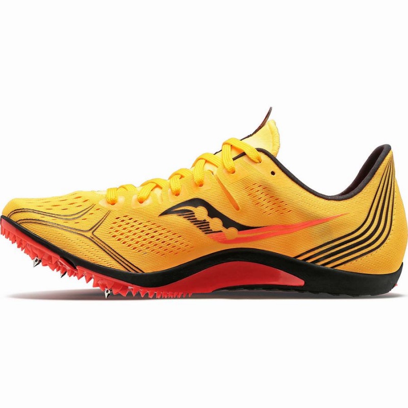 Gold / Red Saucony Endorphin 3 Spike Men's Track Spikes | Philippines S17504-R26