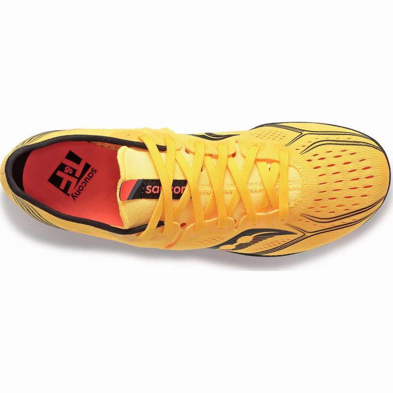 Gold / Red Saucony Endorphin 3 Spike Men's Track Spikes | Philippines S17504-R26