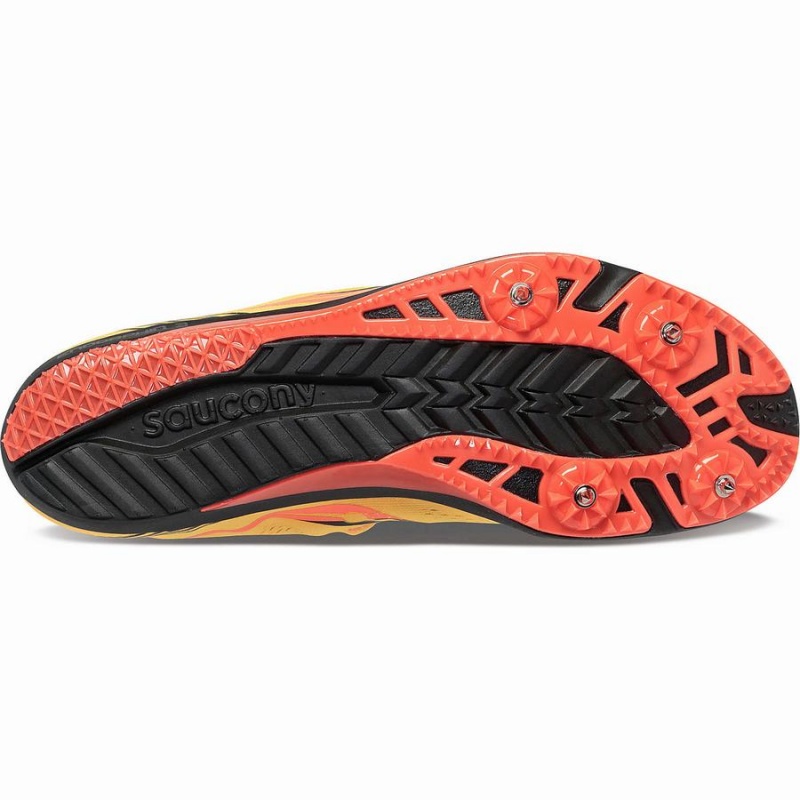 Gold / Red Saucony Endorphin 3 Spike Men's Track Spikes | Philippines S17504-R26